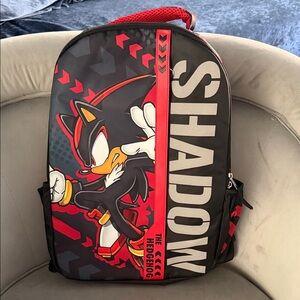 Shadow the Hedgehog Black and Red Backpack